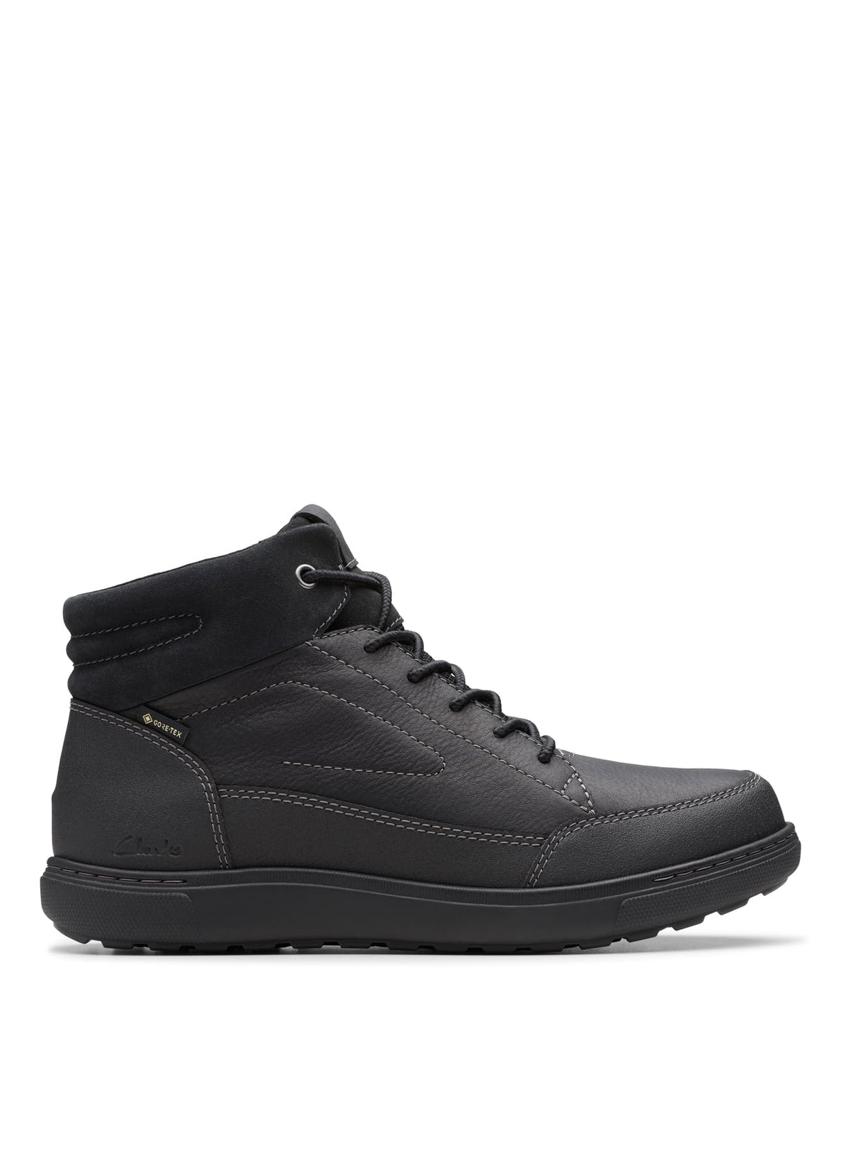Clarks Mapstone HiGTX, Botas de Moda Hombre, Black WLined Lea, 42.5 EU