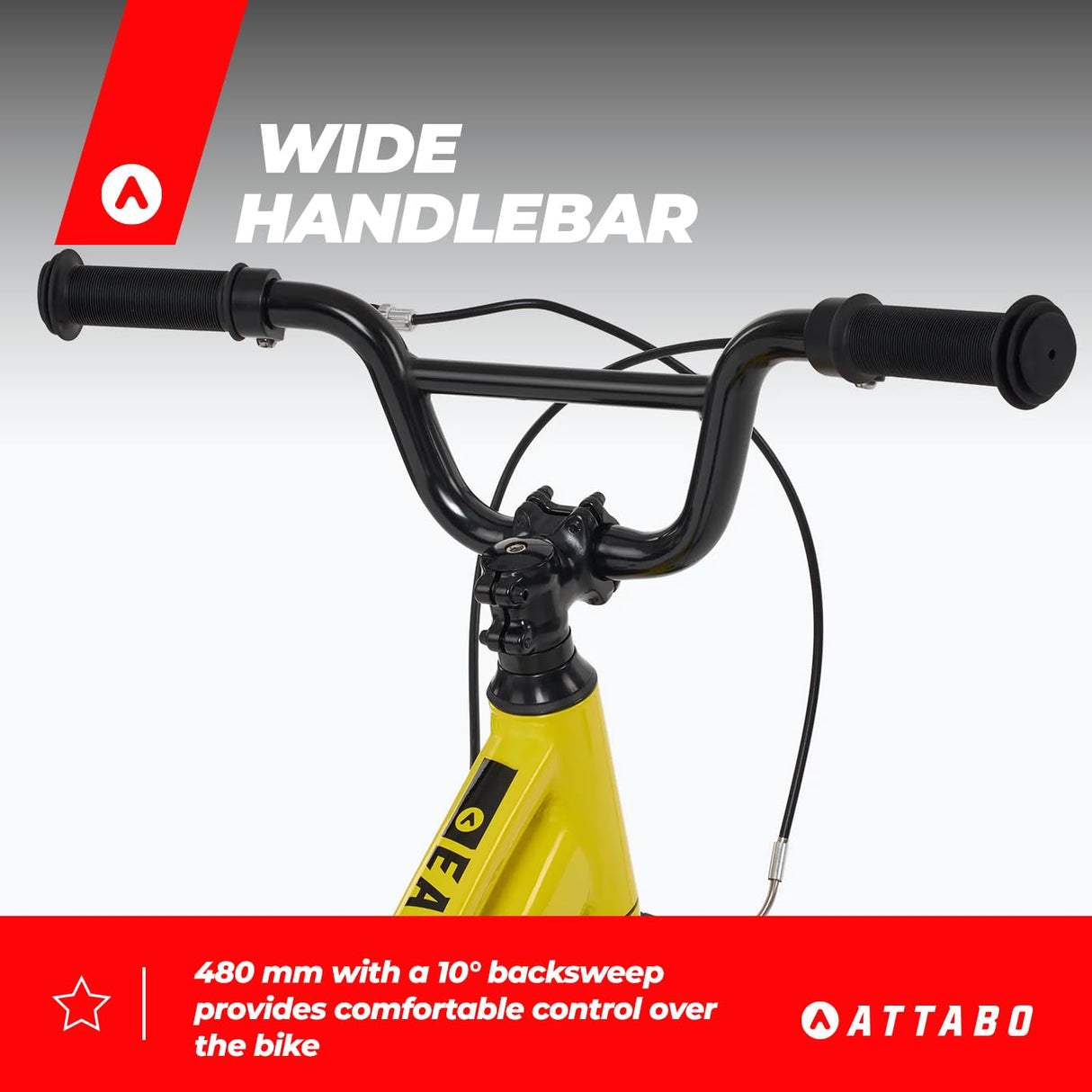 ATTABO Ease 14" Atb-b5i031-vt Bicicleta, Amarillo