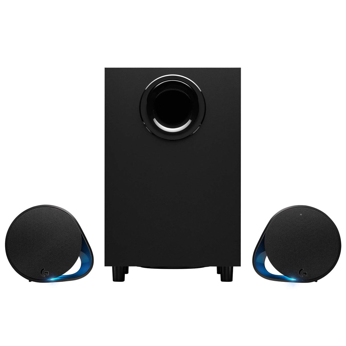 Logitech G560 Altavoces Gamer para PC, Sonido envolvente DTS:X, Iluminación LIGHTSYNC RGB integrada, 2 altavoces satélite y un subwoofer, Experiencia de juego inmersiva - Negro