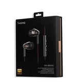 1MORE Auriculares Intrauditivos Quad Driver, Auriculares de Alta Resolución con Graves Cálidos, Mic Incorporado y Control in Línea, Compatibles con Teléfonos/ PC / Tableta, Gris Espacial