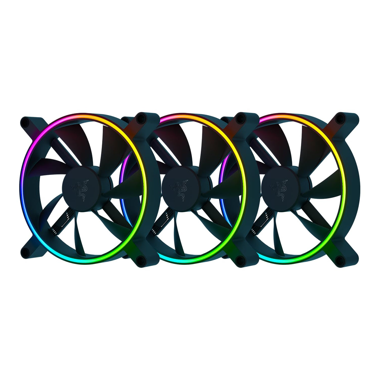 Razer Kunai Chroma Hydraulic RGB LED PWM Performance Fan (120mm)- Ventiladores hidráulicos aRGB PC (conecten 8 Ventiladores, Controladores de Ventilador PWN) 1 Ventilador, Black, RC21-01810200-R3M1