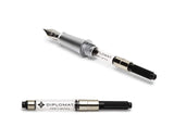 Diplomat Pluma estilográfica Aero Green, pluma de tinta exclusiva con plumín de acero inoxidable y convertidor