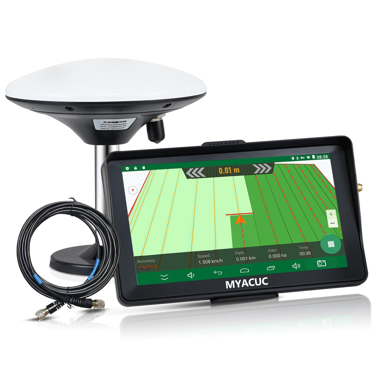 Navegador Agrícola GPS para Tractor de 7 Pulgadas Adecuado para Labranza y Siembra de Actividades Agrícolas Navegador GPS de Posicionamiento Automático