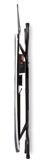 Lelit PA173 Claudia, Tabla de Planchar con Superficie calentada y Punta Sutil, función aspirante con Pedal de Control, 420 W, Metal, Negro, 123x38 cm