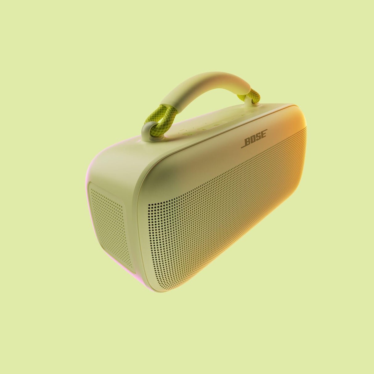 Bose SoundLink MAX, Altavoz portátil con Bluetooth para Exterior con Graves potentes, Resistente al Agua estéreo con Bluetooth y conexión USB-C, hasta 20h de autonomía, AUX de 3,5 mm, amorillo limón