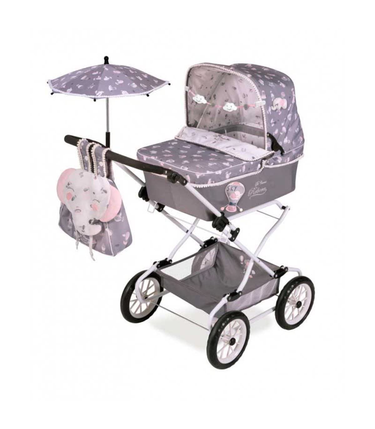 DE CUEVAS TOYS- Sky 82035 Coche paseo muñeca, Multicolor (DeCuevas