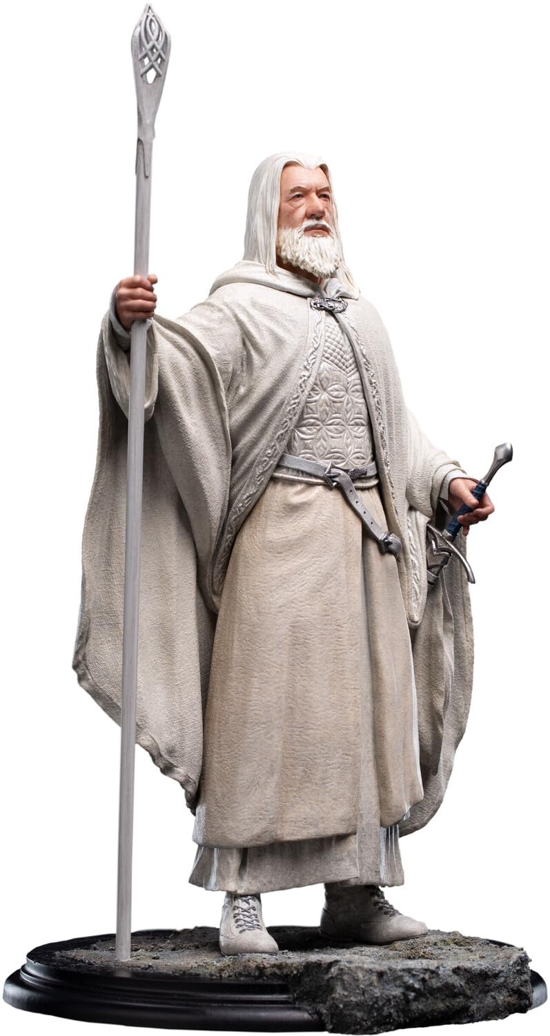 Weta Workshop - Trilogía del Señor de los Anillos - Serie clásica - Estatua de Gandalf The White Polystone