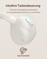 Baseus MC1 Blanc Auriculares Abiertos, Auriculares Bluetooth con Clip & 40H de Autonomía, Calidad de Sonido HiFi Bass Ai, Cómodos & Ligeros (5,2 g), Clip con Protección IP57 contra el Polvo & el Agua