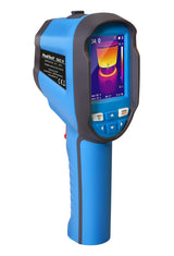 PeakTech, 5610 B, Cámara termográfica IR -20°C a 400°C con 220x160 píxeles, pantalla a color LCD de 2,8", termómetro infrarrojo incl. grabación de vídeo y fotos, con USB y software de análisis