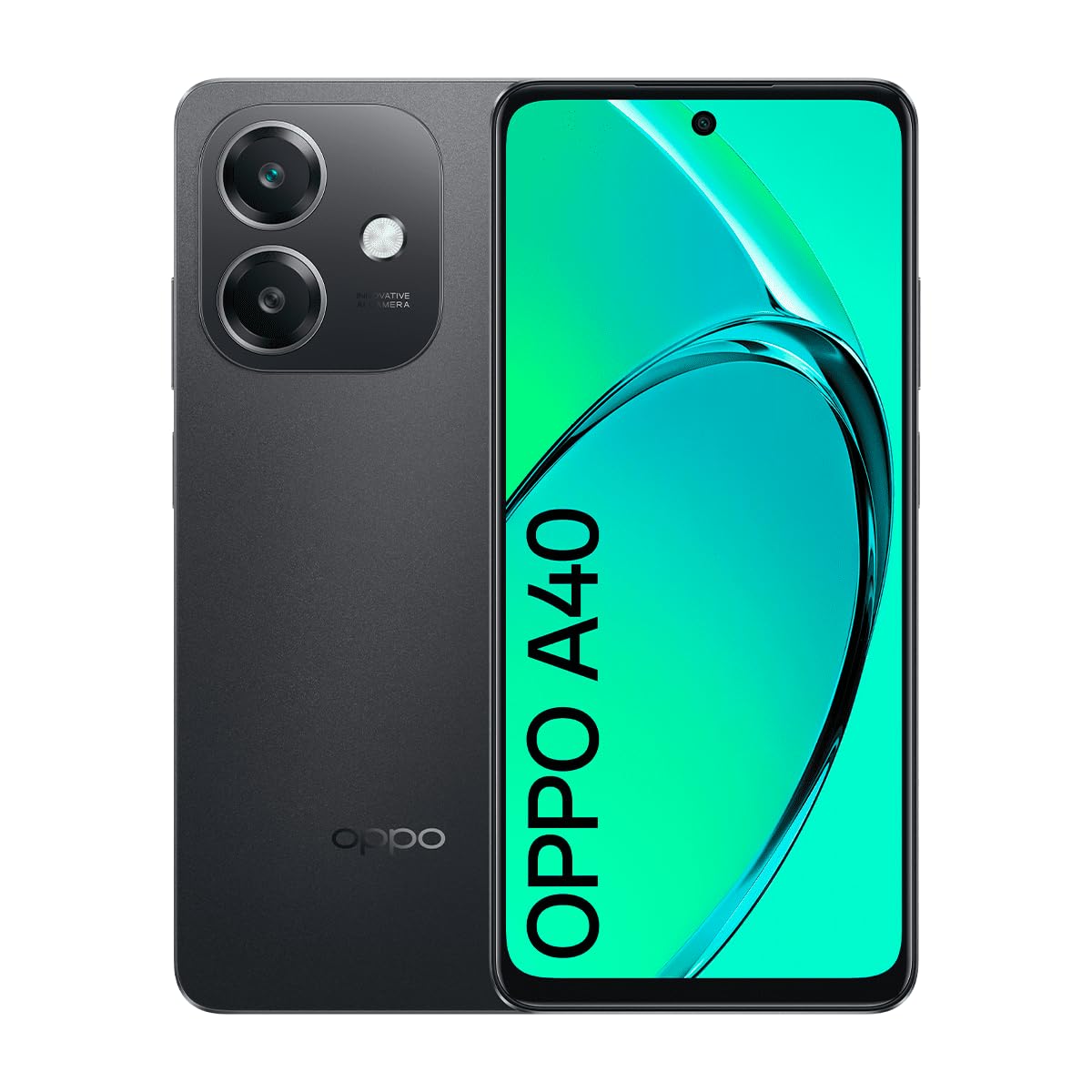 OPPO A40 - Smartphone Libre, 8GB(4GB+4GB) 128GB, Pantalla HD+ LCD 6.7", Cámara 50+2+8 MP, Android, Batería 5100mAh, Carga Rápida 45W - Negro