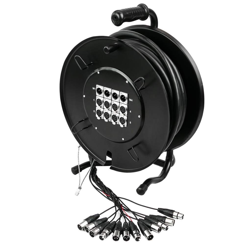 Cablematic - Bobina de extensión cable DMX DMX512 de12 canales XLR3 25m