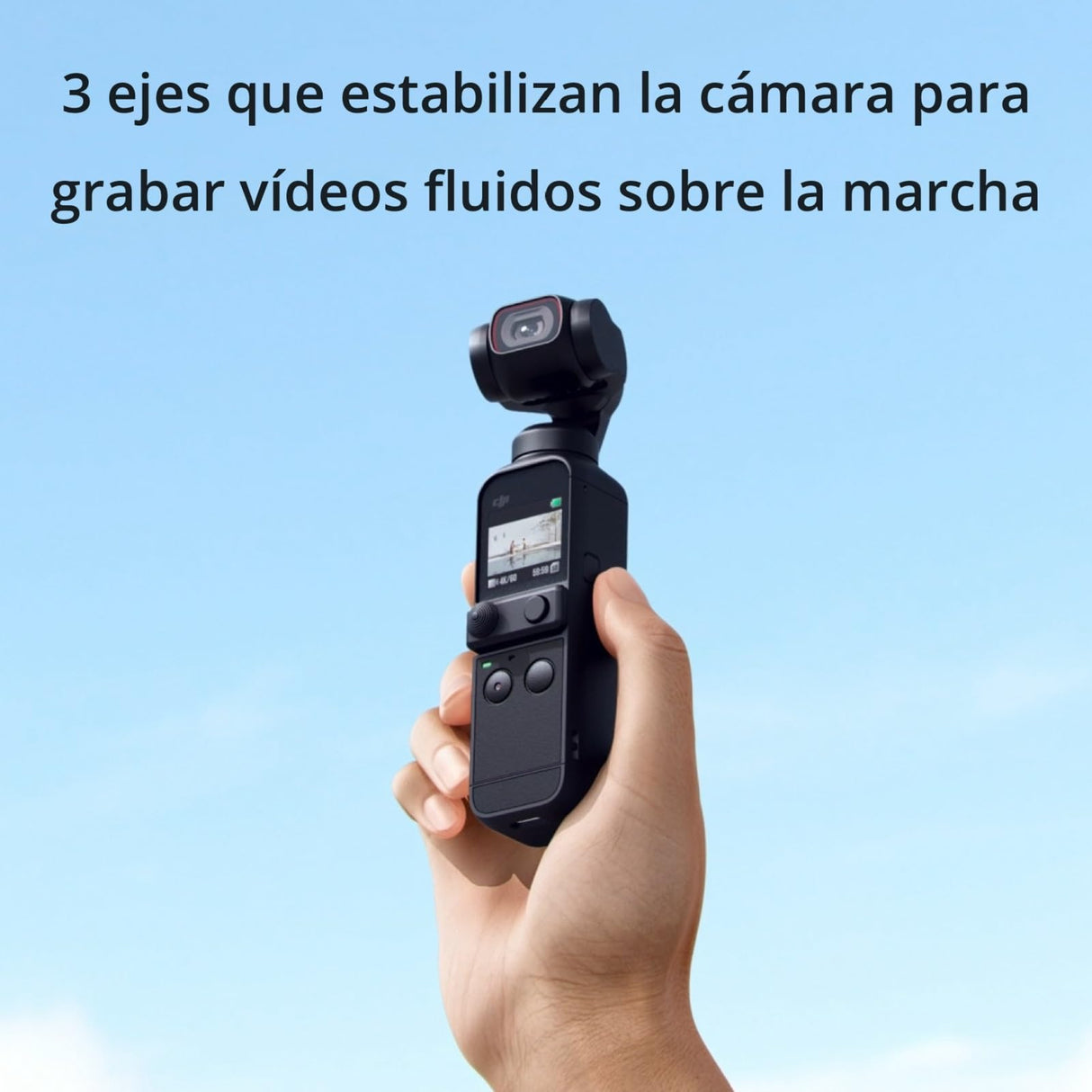 DJI Pocket 2 Combo - Cámara 4K con Estabilización en 3 Ejes, Vlog, Video UHD, Foto de Resolución de 64 MP, 1/1.7” CMOS, HDR, Reducción del Ruido, Timelapse, Slow Motion, Sin Tarjeta, Sin Extensor Rod