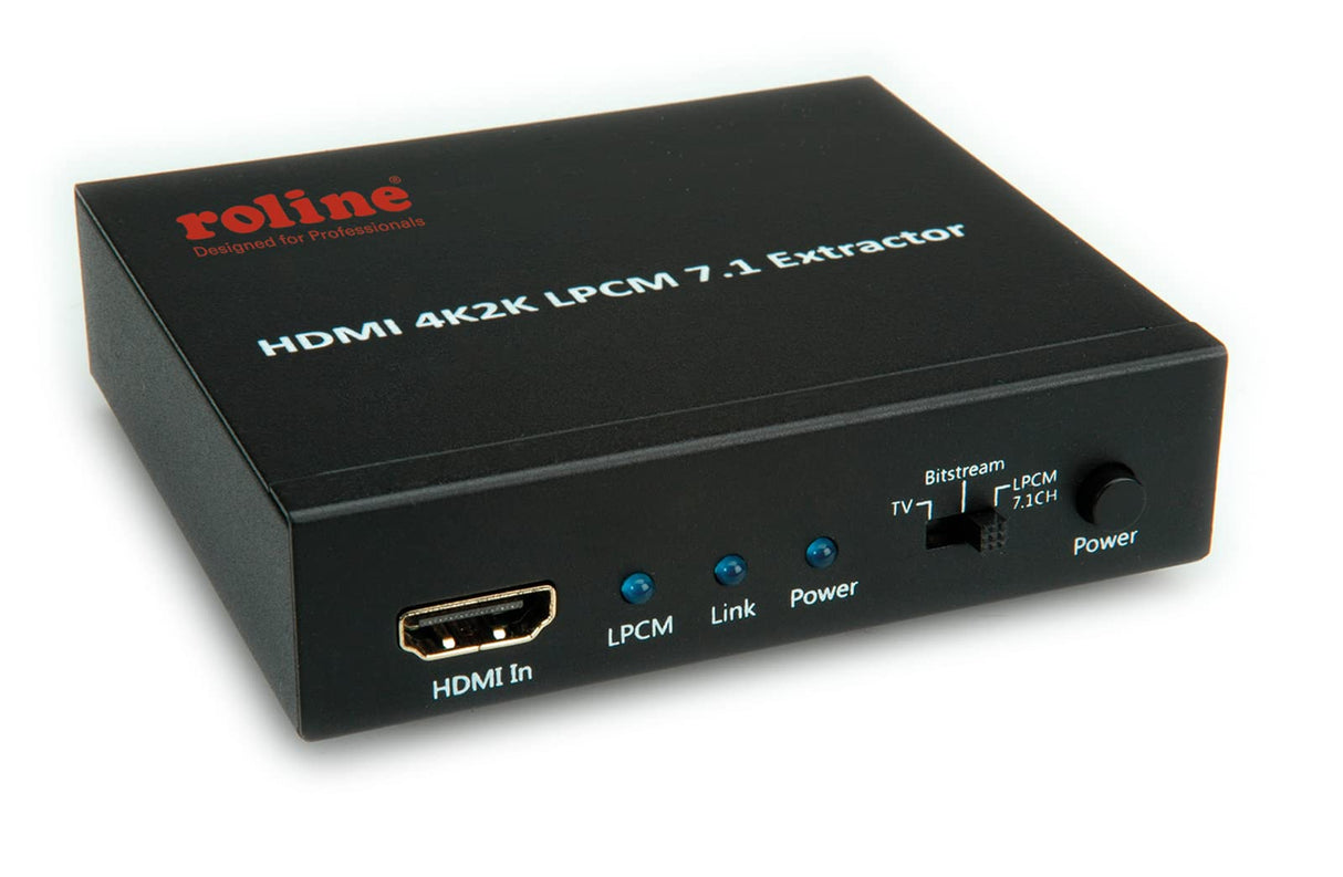 ROLINE Extractor Audio HDMI 4K2K LPCM7.1, Negro