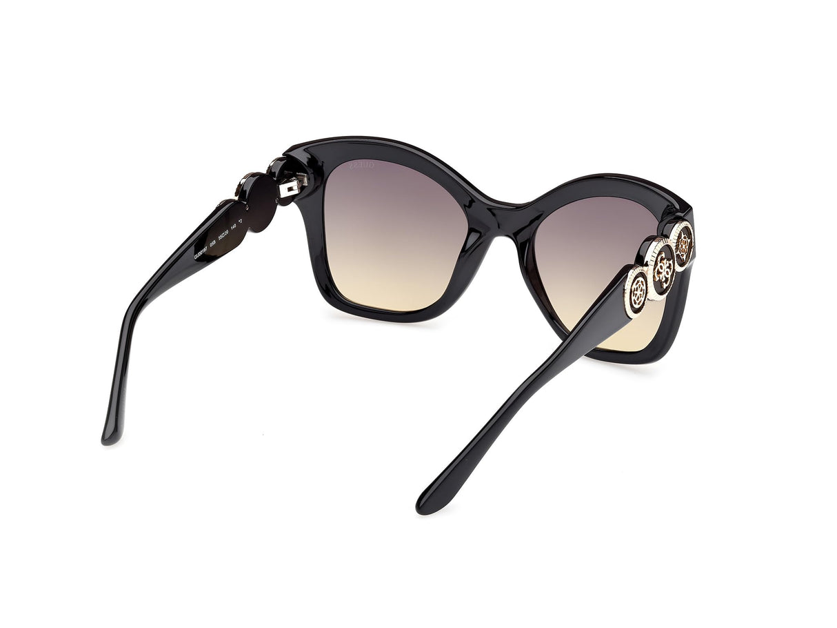 Guess Gu00197 Gafas, 05b Shiny Black, 55/20/140 para Mujer