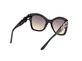 Guess Gu00197 Gafas, 05b Shiny Black, 55/20/140 para Mujer