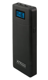 XTPower® XT-20000QC3-AO-PA - Batería con Fuente de alimentación (12-24 V hasta 65 W, sin Apagado automático, batería USB QC3, Capacidad de 20100 mAh, 1 USB, 1 Conector USB QC3 y Conector Redondo de