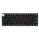 Logitech G PRO X 60% LIGHTSPEED, Miniteclado inalámbrico para gaming, mecánico compacto, RGB LIGHTSYNC, Bluetooth, teclas de PBT, interruptores ópticos GX táctiles, QWERTY US, Negro