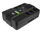 Green Cell® SAI Sistema de alimentación ininterrumpida UPS Potencia 800VA (480W) 230V Fuente de alimentación Continua Line Interactive senoidal AVR USB/RJ45 6X Schuko Tomas con Pantalla LCD