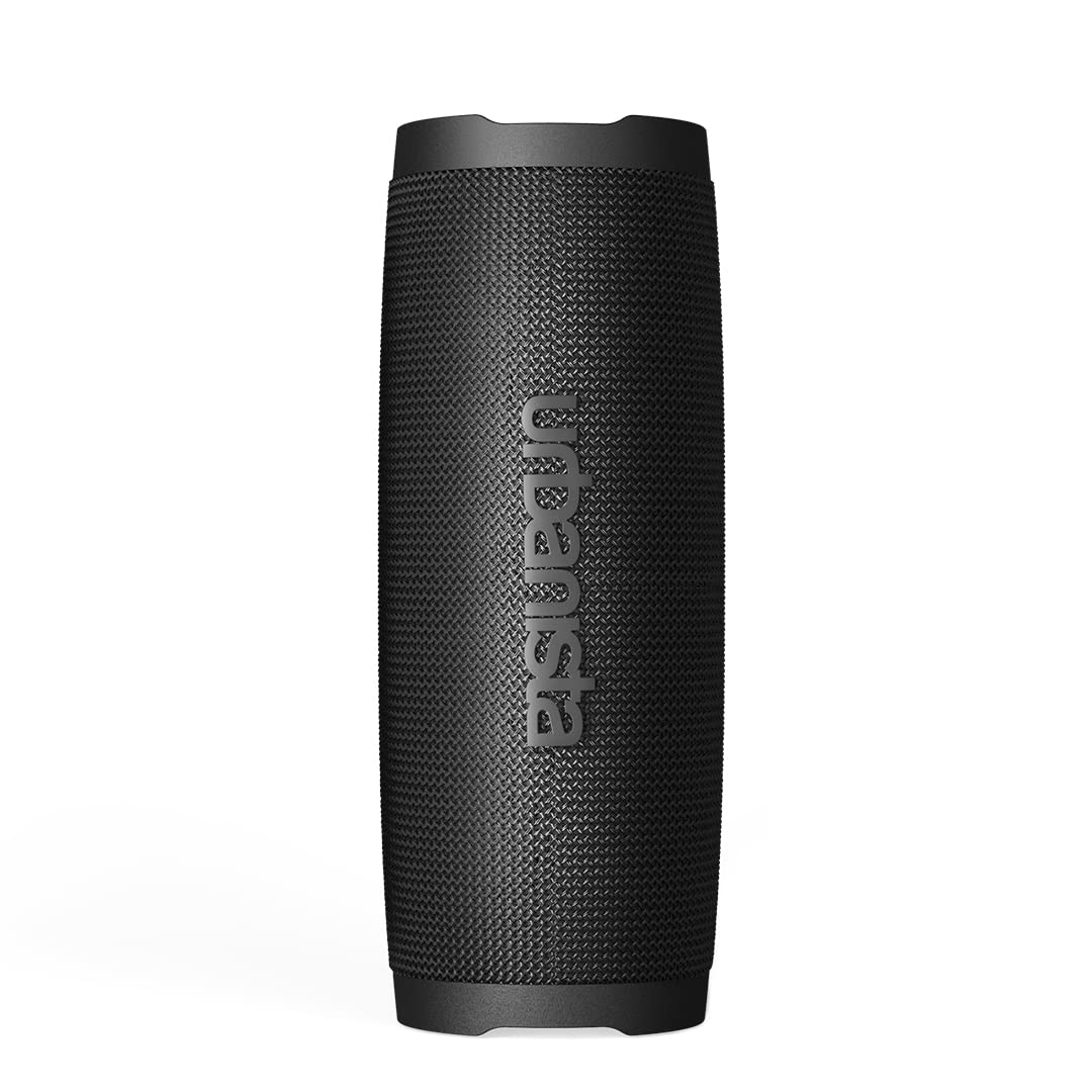 Urbanista Nashville Altavoz Bluetooth Inalámbrico, Altavoz Portátil Resistente al Agua Clasificación IPX7, Tiempo de Reproducción de 18H, Controles de Botón, Emparejamiento Dual Bluetooth 5.2, Negro
