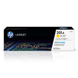 HP 201A CF402A, Amarillo, Cartucho Tóner Original, de 1.330 páginas, para impresoras HP Color LaserJet Pro serie 252, 274 y 277