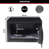 MASTER LOCK Caja Fuerte de Seguridad [Combinación Digital] [Xlarge 33L] - X125ML - Para Montaje en Pared o Suelo