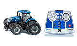 siku 6739, Tractor New Holland T7.315, 1:32, Azul, Metal/Plástico, Teledirigido, Incluye mando de control remoto Bluetooth, Con neumáticos dobles desmontables, Control vía app posible