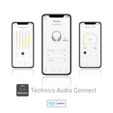 Technics EAH-A800E-S Auriculares Inalámbricos Bluetooth Over Ear, con Cancelación de Ruido y Micrófono, Hasta 50 Horas de Reproducción, Plata