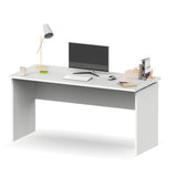 MUEBLES PITARCH | Mesa Despacho, Escritorio Grande de Estudio, Mesa Ordenador, Oficina, Blanca, 76x155x68cm (Alto x Ancho x Fondo) Moderna Modelo Rívoli
