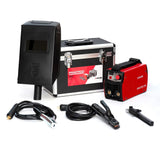 Solter Inverter Practico 150 – Soldador MMA/TIG por Raspado, 150A, Compacto y Ligero (2 kg), Hot-Start y Arc-Force, Maletín de Aluminio, Compatible con Generador, Ideal para Taller y Bricolaje