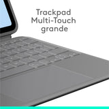 Logitech Combo Touch, iPad Air 11 in (M2 y M3), funda con teclado para iPad Air (5.a generación) - Teclado retroiluminado extraíble con soporte abatible, Disposición QWERTY Español - Gris