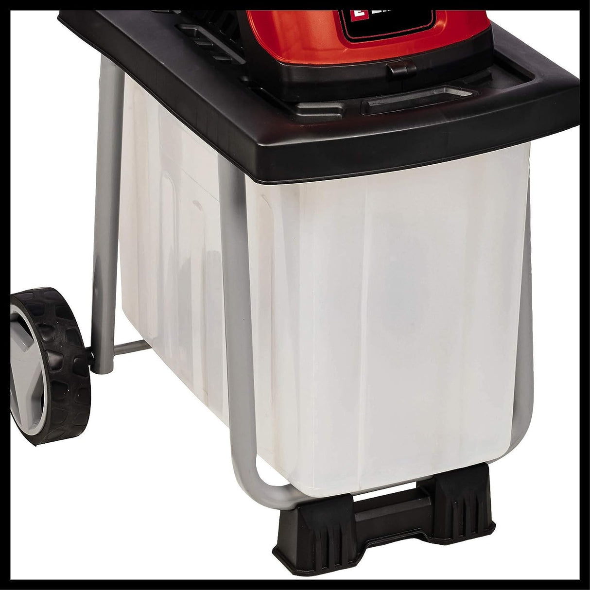 Einhell Trituradora eléctrica de cuchillas GC-KS 2540 CB (2 cuchilla reversibles acero especial, gran boca de tolva, interruptor protección motor, recogedor de 55l, asa de transporte incl. prensador)