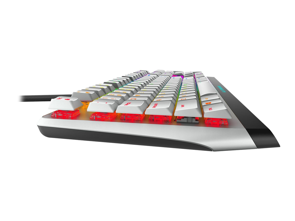 Alienware AW510K - Teclado RGB para Juegos (bajo Perfil) lunar light, estadounidense internacional (QWERTY)