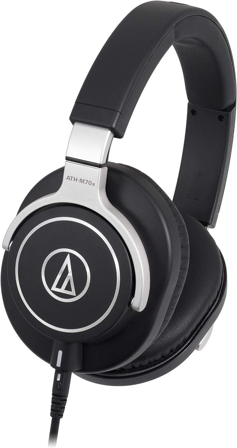 Audio-Technica M70x Auriculares profesionales para monitorización en estudio Negro