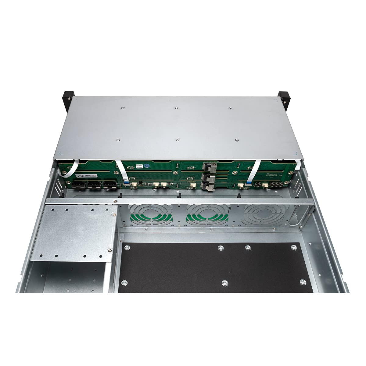 UNYKAch Caja Rack HSW6212 Hot Swap (Sustitución de Bahías en Caliente) 2U, ATX, 12 Bahías Compatibles con Discos de 3,5″ o 2.5”, 4 Ventiladores de 80 mm, 2 USB 2.0