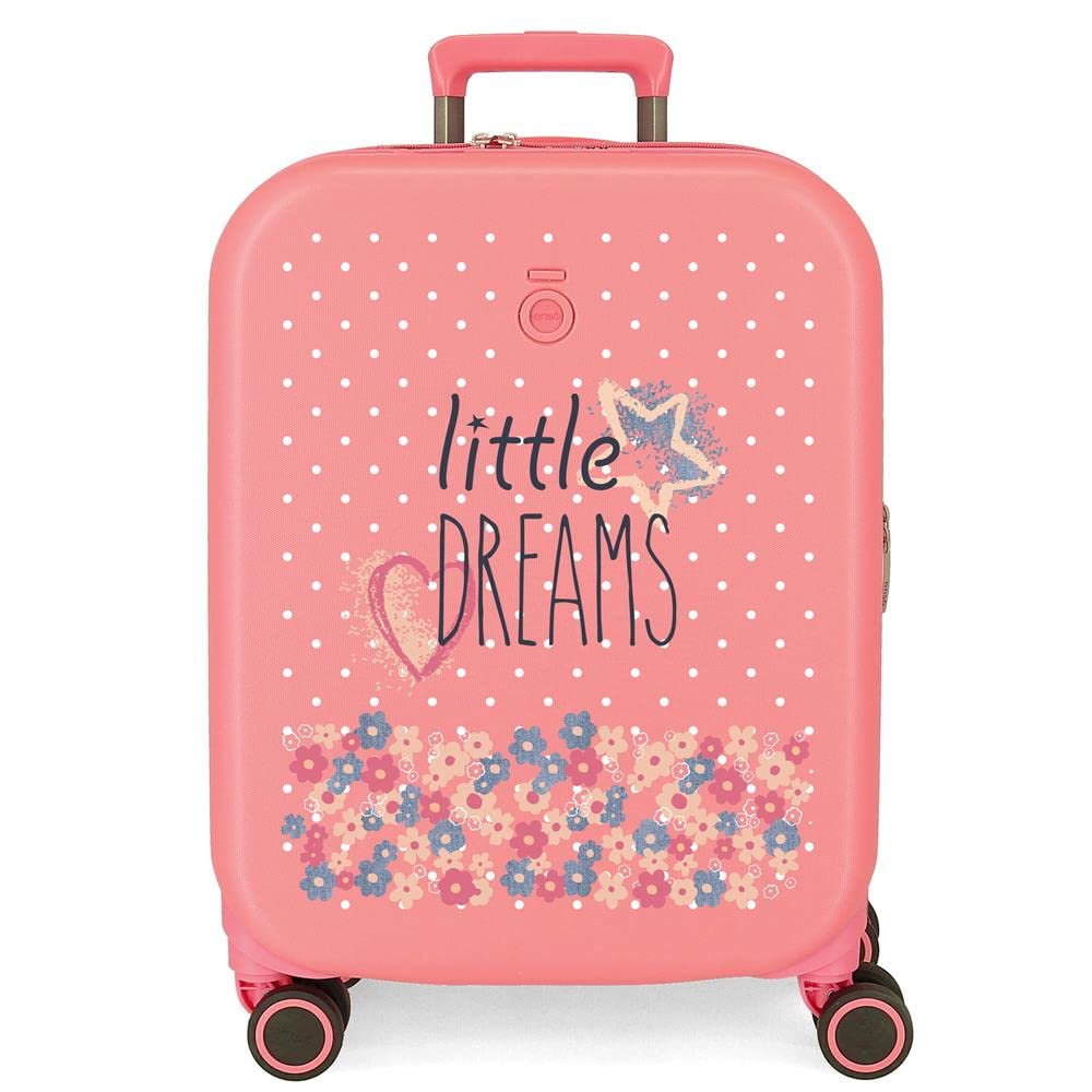 Enso Little Dreams Maleta de Cabina Rosa 40x55x20 cms Rígida ABS Cierre TSA Integrado 37L 3,22 kgs 4 Ruedas Dobles Equipaje Mano…