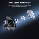 NEEWER 1.55x Lente Anamórfica Azul Compatible con iPhone, Android y Samsung Accesorios Cámaras Teléfono con Clip Rosca 17mm y Aro Adaptador Filtro 58mm, Efecto Cine Pantalla Ancha, LS-43 Ultra