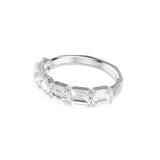 Swarovski Brazalete Millenia, Talla octogonal, Blanco, Baño de rodio