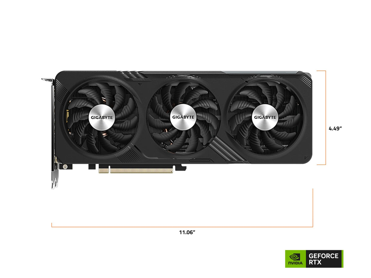 Gigabyte Tarjeta gráfica GeForce RTX 4060 Gaming OC 8G, 3 Ventiladores WINDFORCE, 8 GB 128 bits GDDR6, Tarjeta de Video GV-N4060GAMING OC-8GD