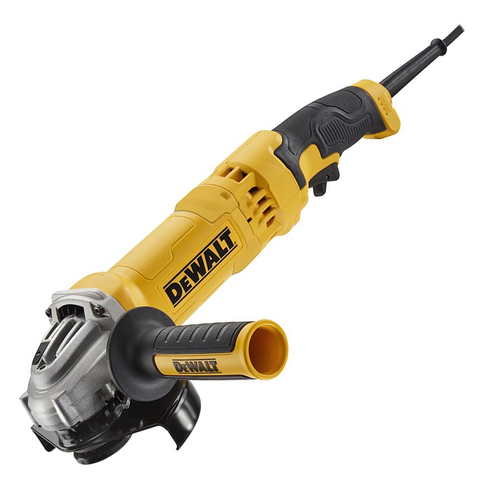 DeWalt DWE4277-QS Mini-amoladora 125 mm 1.500W 10.500 rpm con Puño Posterior, Set de 2 Piezas