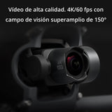 DJI FPV Pack Explorer, Experiencia de Vuelo inmersivo, Campo de visión superamplio de 150° 4K/60 fps, transmisión de vídeo HD a 10 km con Baja latencia, Freno y Vuelo estacionario de Emergencia