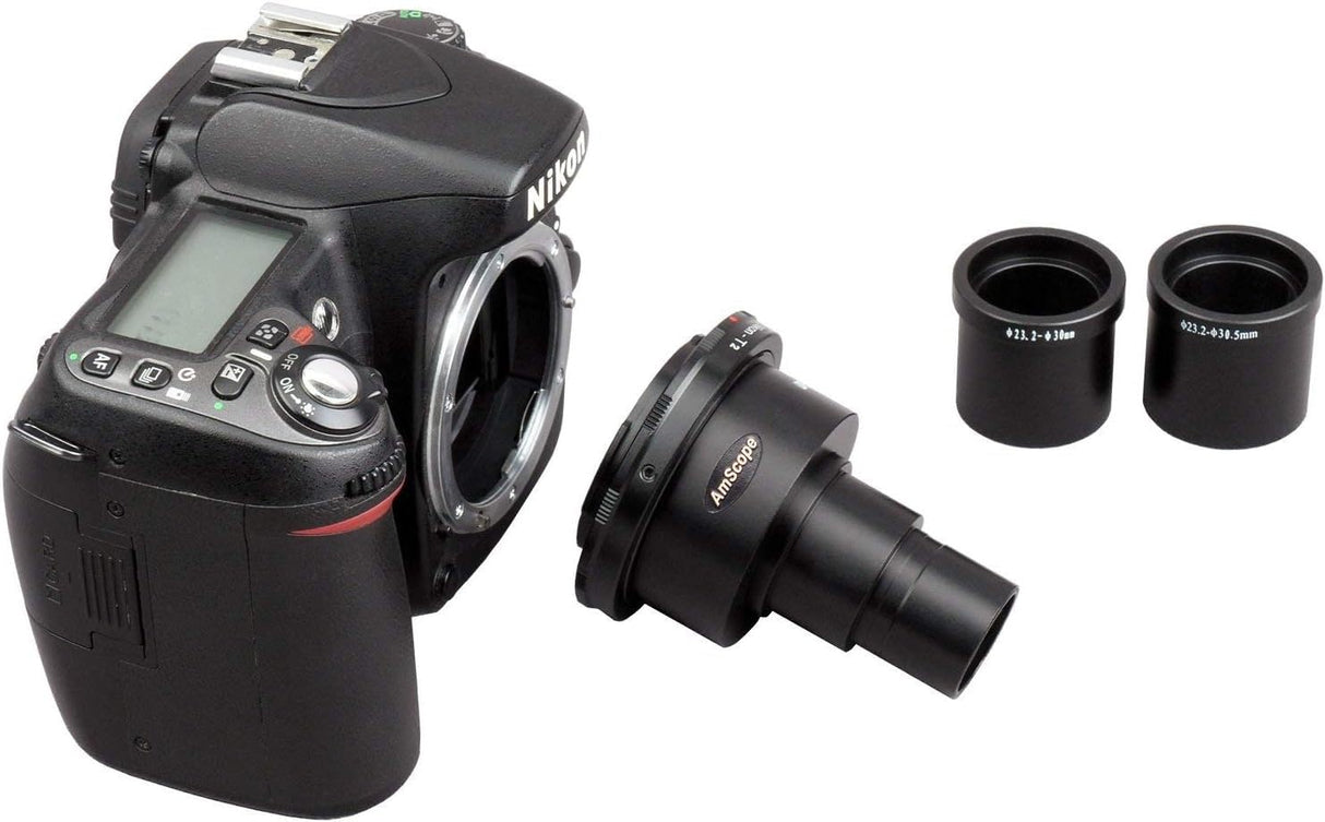 AmScope CA-NIK-SLR Nikon SLR/D-SLR Adaptador de Cámara para Microscopios - Adaptador de Microscopio