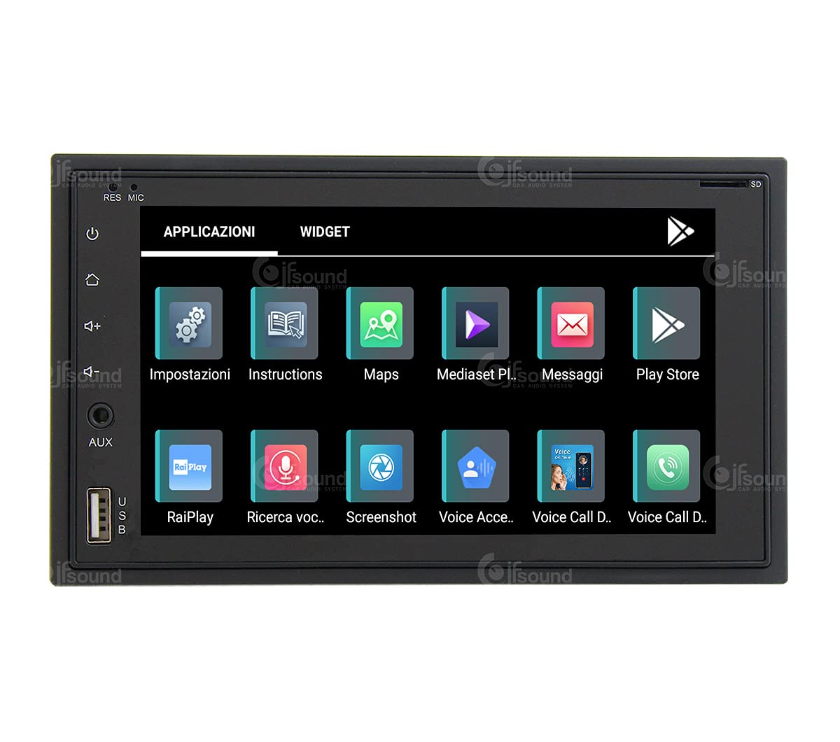 Autorradio Universal 2 DIN Android GPS Bluetooth WiFi Dab USB Pantalla táctil Full HD 6,2" procesador de 8 núcleos y comandos de Voz