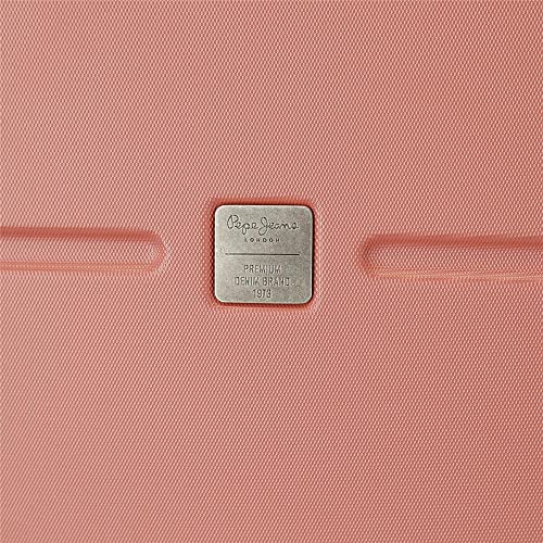 Pepe Jeans Jane Maleta de cabina Rojo 40x55x20 cms Rígida ABS Cierre TSA integrado 37L 3,22 kgs 4 Ruedas dobles Equipaje de Mano