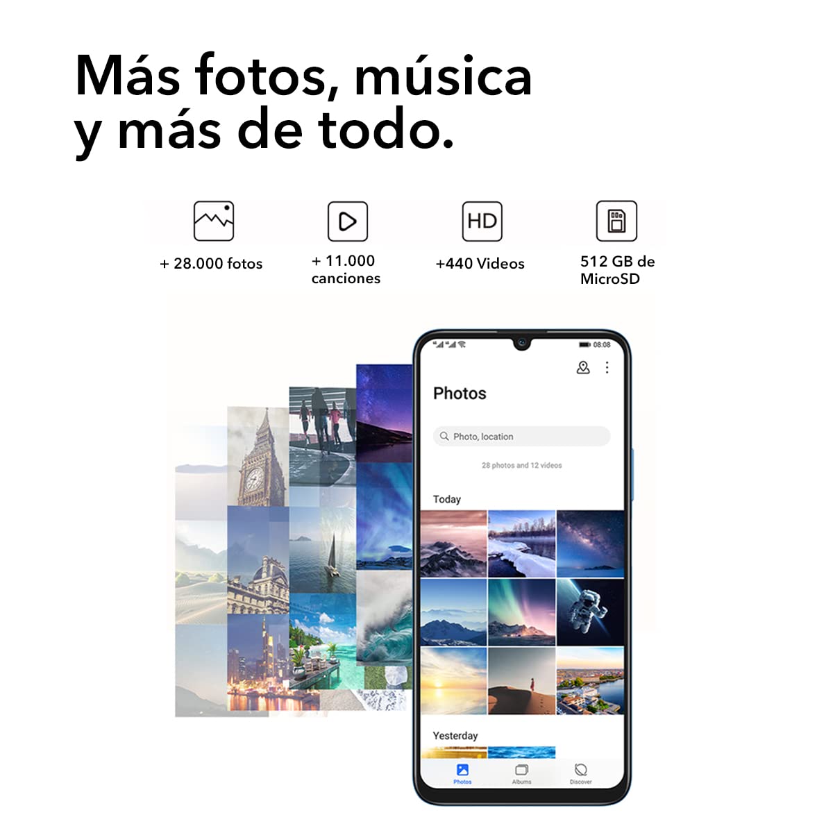 HONOR Smartphone, Ocean Blue, 4+128