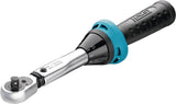 Llave dinamométrica HAZET 5108-2CT para bicicletas I Salida: cuadrada 6,3 mm 1/4 pulgada, tolerancia: 4%, 2,5-25 Nm, graduación fina I Carraca reversible, para bicicletas 232 mm