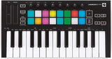 Novation Launchkey Mini [MK3] — Controlador de teclado MIDI de 25 teclas portátil con USB e integración de DAW. Modo de acordes fijos y arpegiador — para producción musical