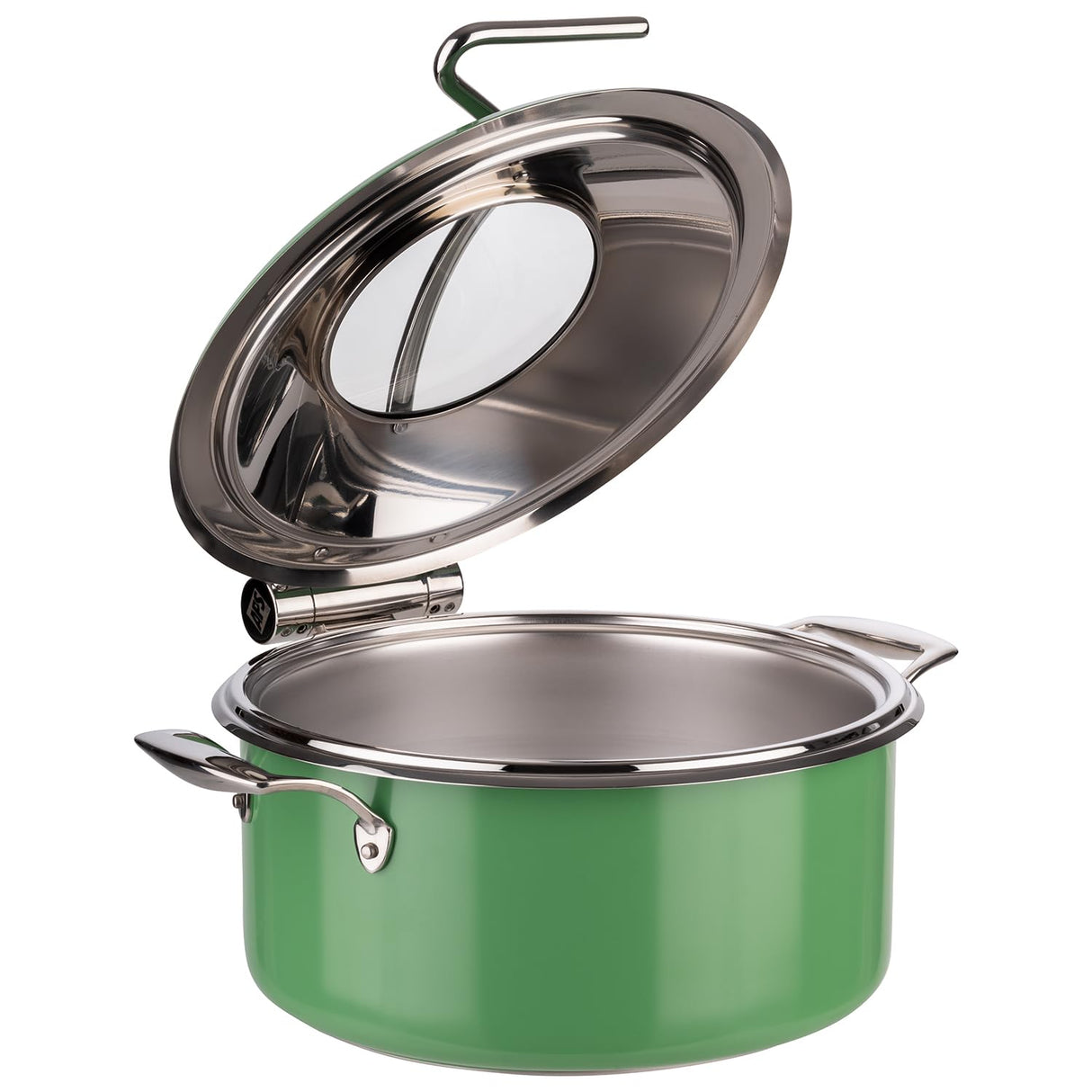 APS 12339 Chafing Dish, 4 pzs. SetØ 30,5 cm, H: 17,5 cm18/8 Acero Inoxidable, Verde Menta