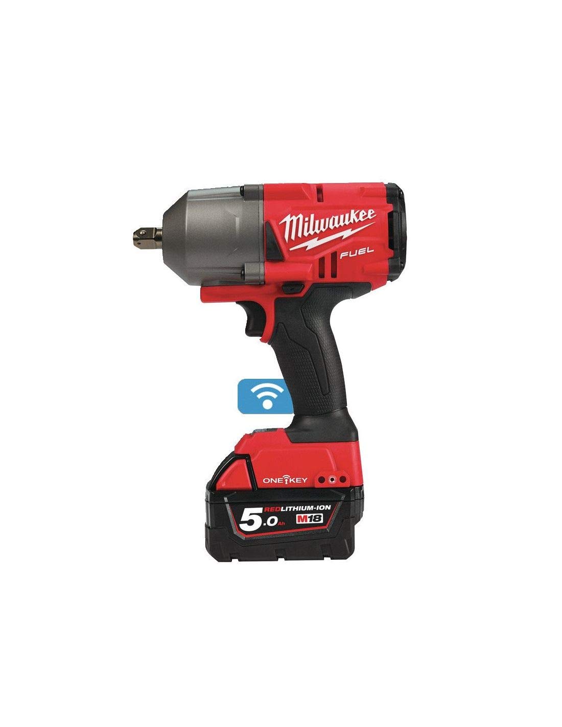 Milwaukee 0 Fuel One Key M18 ONEFHIWP12-502X-2-Cargador de baterías, 5 Ah, M12-18FC, 4933459725, color rojo, 18 V
