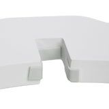 Relaxdays Barrera Seguridad Niños, Valla Protectora con Puerta, para Escaleras, 92x154cm, Plegable, sin Taladrar, Blanco, Tablero de Fibras