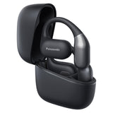 Panasonic RB-F10DE-K Audífonos inalámbricos de Oído Abierto, Audífonos Bluetooth con Micrófono ENC, 25 Horas De Reproducción, Bluetooth 5.4, IPX4, Controles Táctiles, Negro